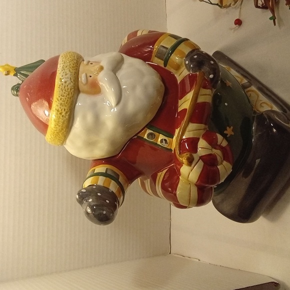 Debbie Mumms Vintage Sakura Santas Cookie Jar - Picture 2 of 12